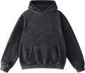 Mens Hoodies Oversized Unisex Acid Wash Hoodie Heavyweight Fleece Vintage Cotton Sweatshirt Men Women Streetwear
