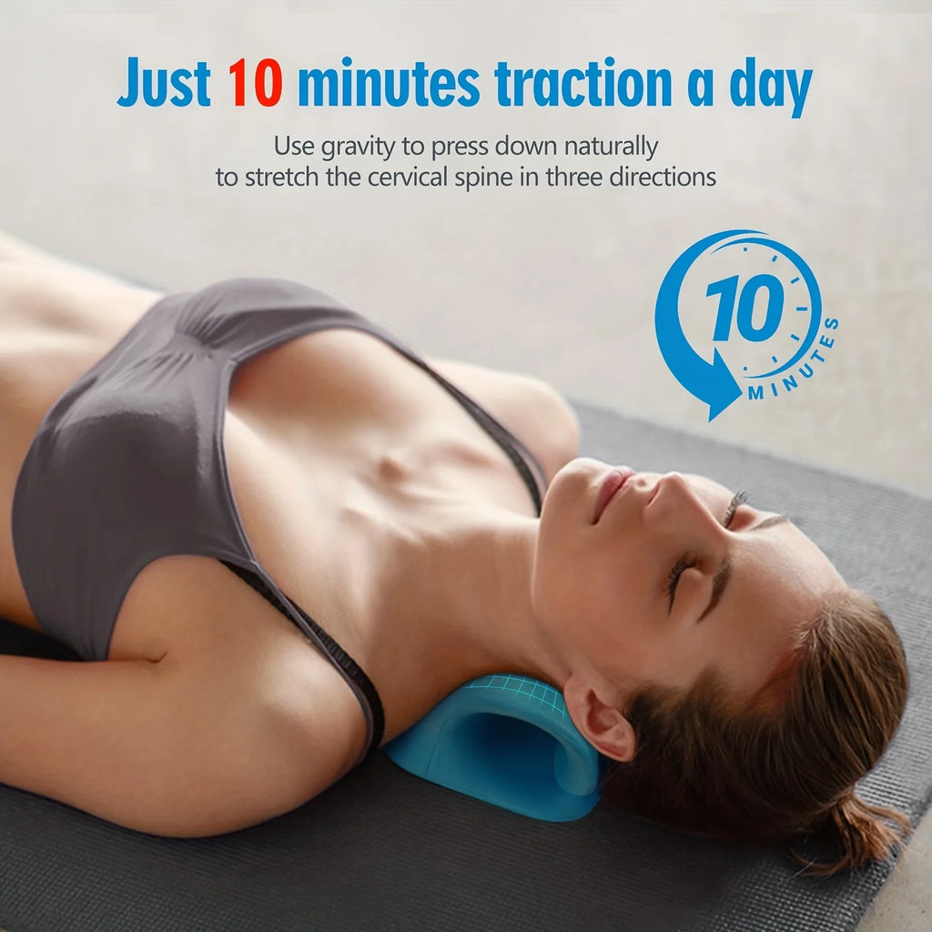 Eva Neck And Shoulder Relaxer, C-Shape Cervical Traction Device, Relax Spine Alignment, Chiropractic Pillow Stretcher Massager - AliExpress 66