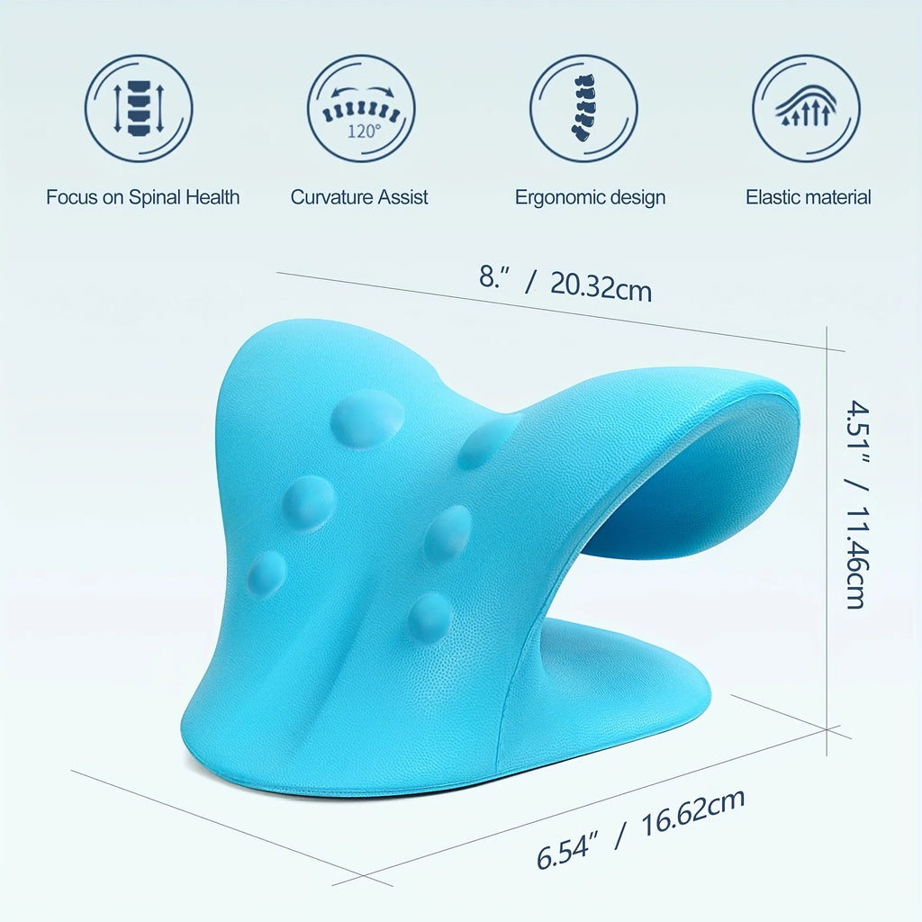 Eva Neck And Shoulder Relaxer, C-Shape Cervical Traction Device, Relax Spine Alignment, Chiropractic Pillow Stretcher Massager - AliExpress 66